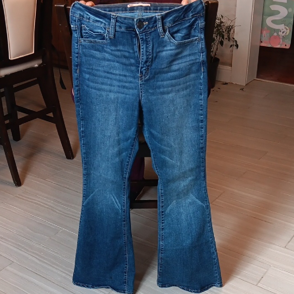 SO Women's Flare Jeans in Blue